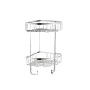 Zilver Corner Soap Basket Double Brass ZCB03 ::ID:: ZCB03