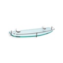 ZILVER BOLD GLASS SHELF W/ BRACKET 0067 ::ID:: 0067