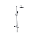 ZILVER PICASSO BATH WITH OPEN SHOWER ROD ::ID:: PAB500