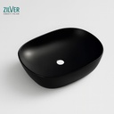 ZILVER NEW COUNTER WASH BASIN - MATTE BLACK (ZARTB111MB)