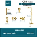 Zilver Cliff Complete Bathroom Sets Gold ::ZCLF06