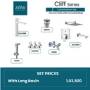 Zilver Cliff Series Chrome with Long Basin Concealed Body ID::ZCLF06