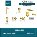 Zilver Cliff Complete Bathroom Sets Gold ID::ZCLF09