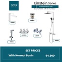Zilver Einstein Series Chrome Open Shower with Normal Basin  ID::AM01