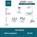 Zilver Violin Open Shower Set Long Basin ID:: Zvil004