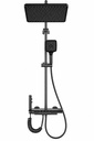 Zilver Open Shower Set Gun Metal::ID:: ZOSS03GM