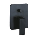 Zilver Cliff Conc Plate w/ Body + Head Shower +Sh Rod + Spout::Black ::ID:: ZCLF809MB